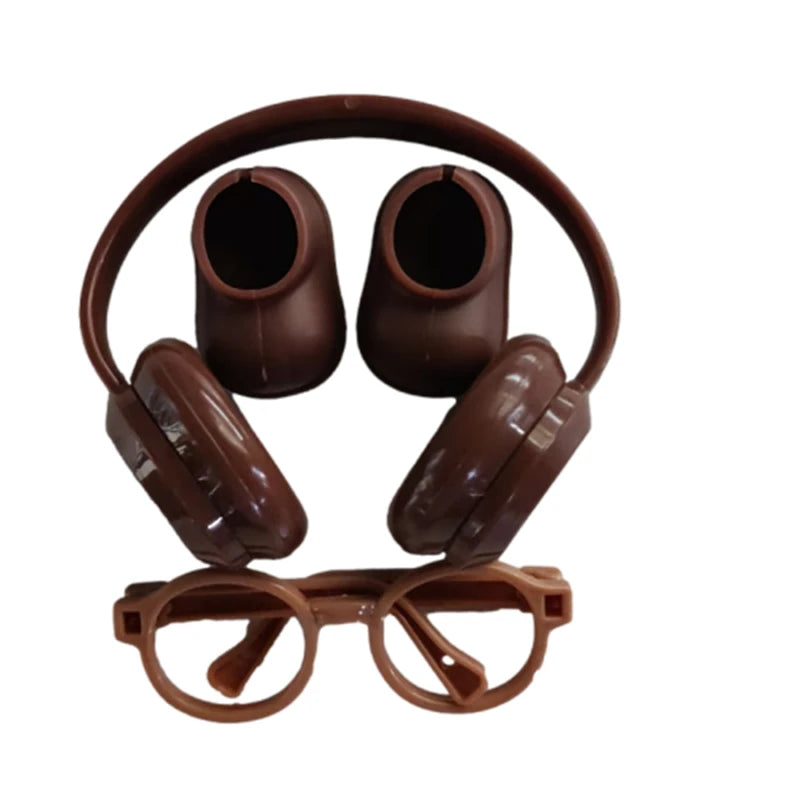 Labubu DIY Accessories Set - Shoes, Glasses & Headphones for V1/V2 Plush Dolls