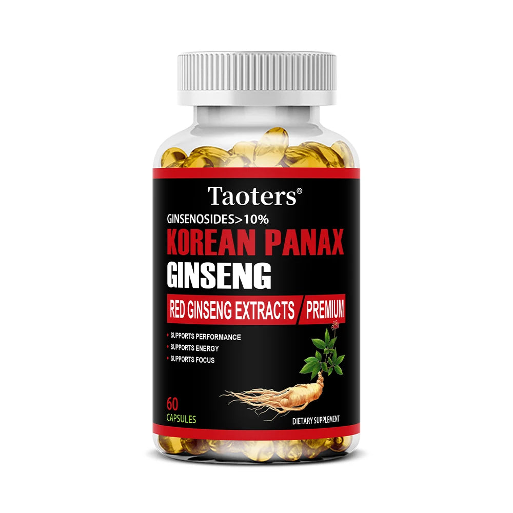 Korean Red Ginseng Supplement - Energy, Vitality & Mental Performance Boost