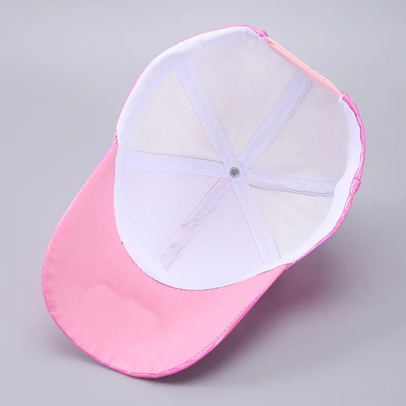 Waterproof PU Baseball Cap - Hip-Hop Rain Hat with Curved Brim for All-Weather Wear