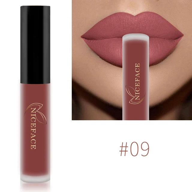 Waterproof Matte Liquid Lipstick - 25 Colors, Long-Lasting Lip Gloss