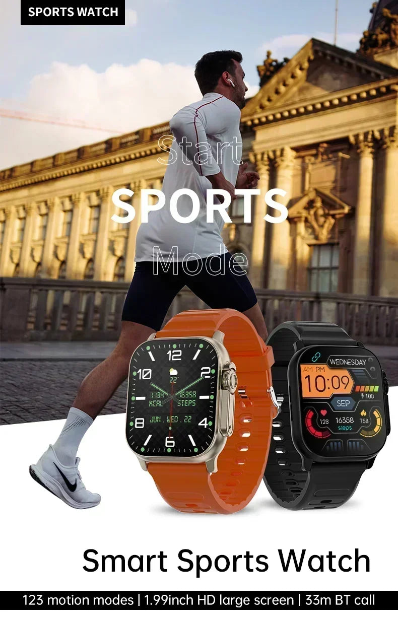 Watch 10 Ultra Smart Watch 49mm — NFC, GPS, Bluetooth Call & Wireless Charging