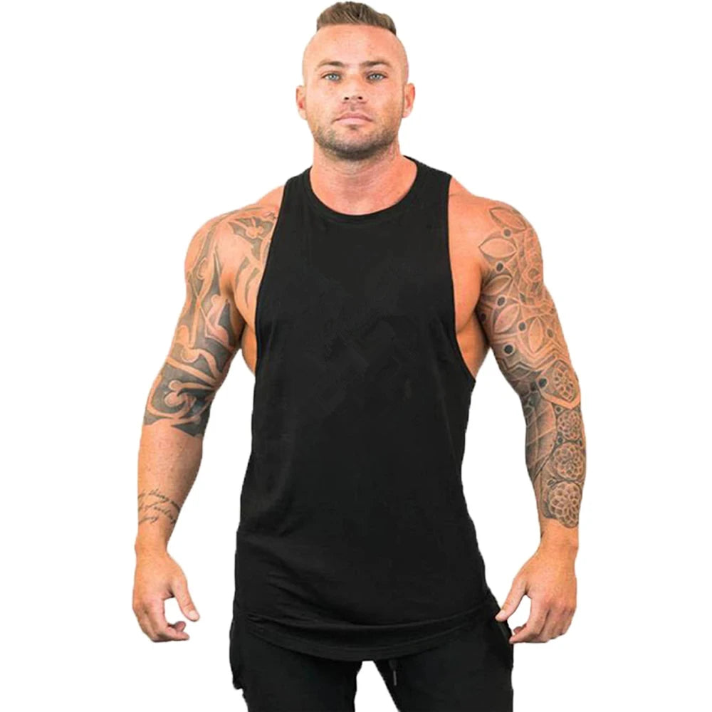 Men's Athletic Tank Top - Sleeveless Gym Workout Vest for Fitness & Training