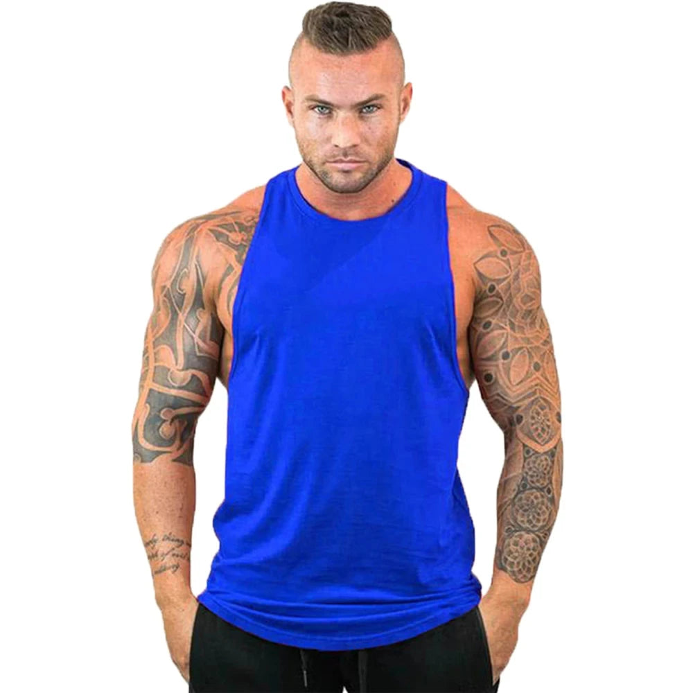 Men's Athletic Tank Top - Sleeveless Gym Workout Vest for Fitness & Training