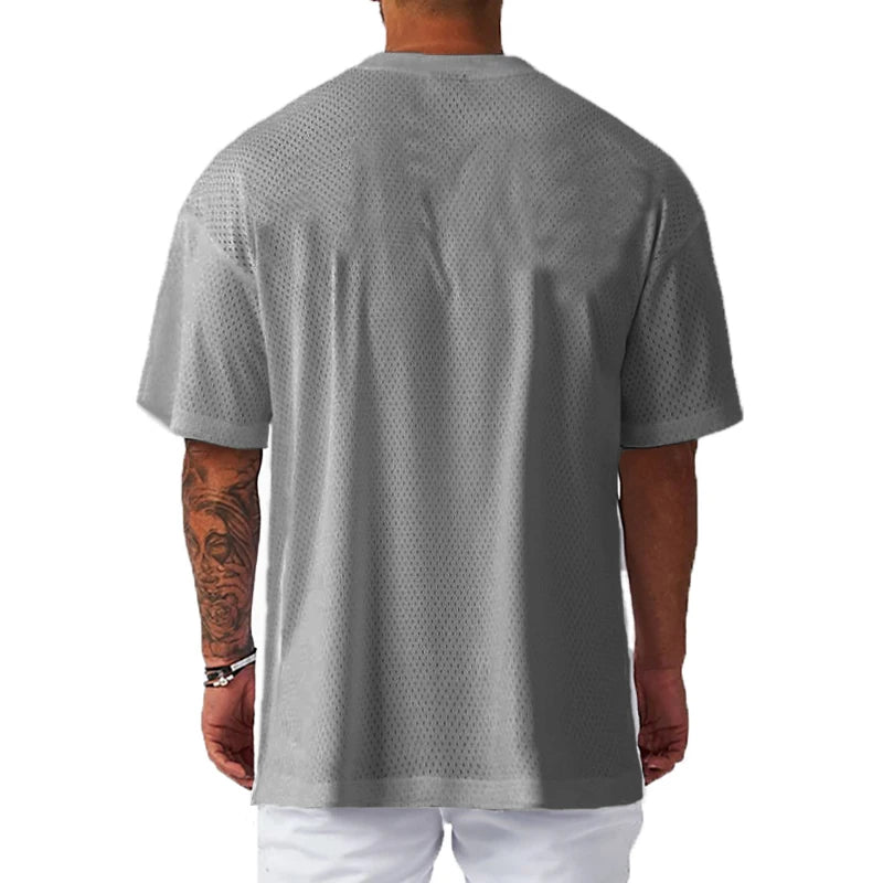 Oversized Men’s Sports T-Shirt Gym Fitness Tee