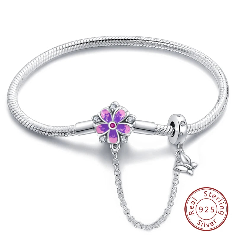 Silver Star Moon Clover Bracelet – DIY Charm Birthday Jewelry