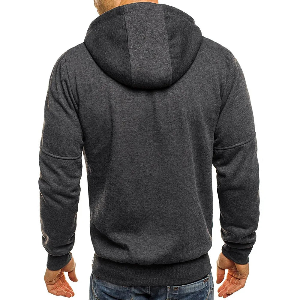 Men’s Hoodie Sweatshirt Zipper Hooded Casual
