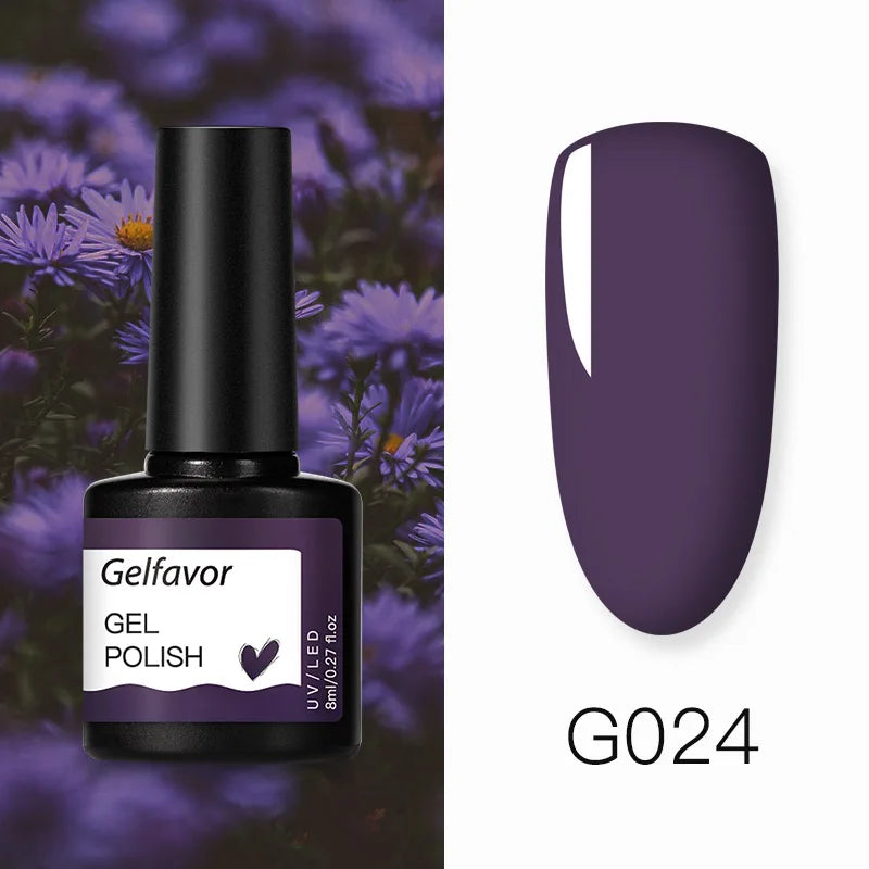 ROSALIND Gel Nail Polish 8ml - Semi-Permanent UV Gel, Solid Color, Salon Quality