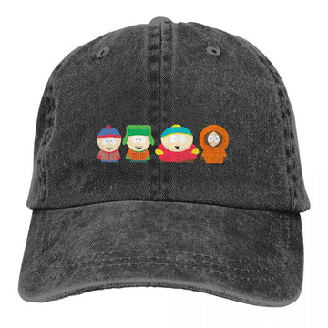 South Park Baseball Cap - Eric Cartman Stan Kyle Kenny Snapback Hat for Fans