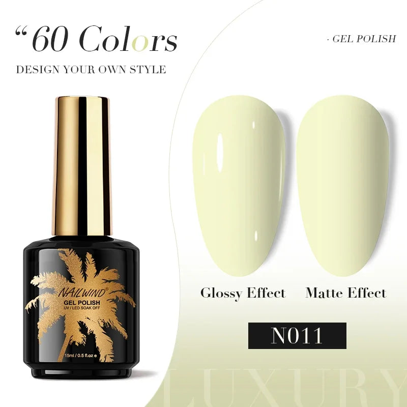 ROSALIND Gel Nail Polish 8ml - Semi-Permanent UV Gel, Solid Color, Salon Quality