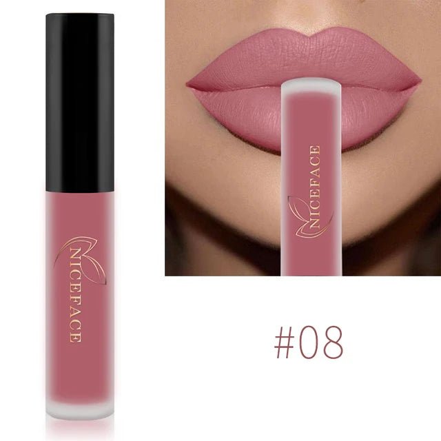 Waterproof Matte Liquid Lipstick - 25 Colors, Long-Lasting Lip Gloss