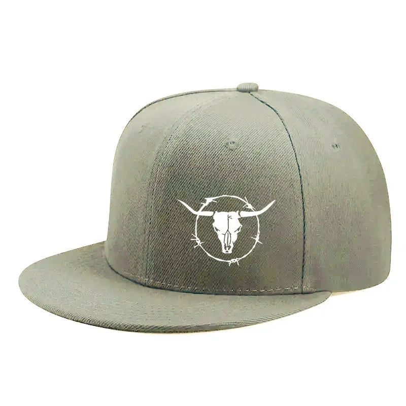 Printed Hip-Hop Baseball Cap - Adjustable Snapback Hat for Outdoor & Casual Wear
