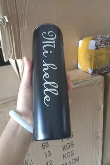 20oz Skinny Straight Tumbler with Lid - Double Wall Insulated | DIY Sublimation Blank