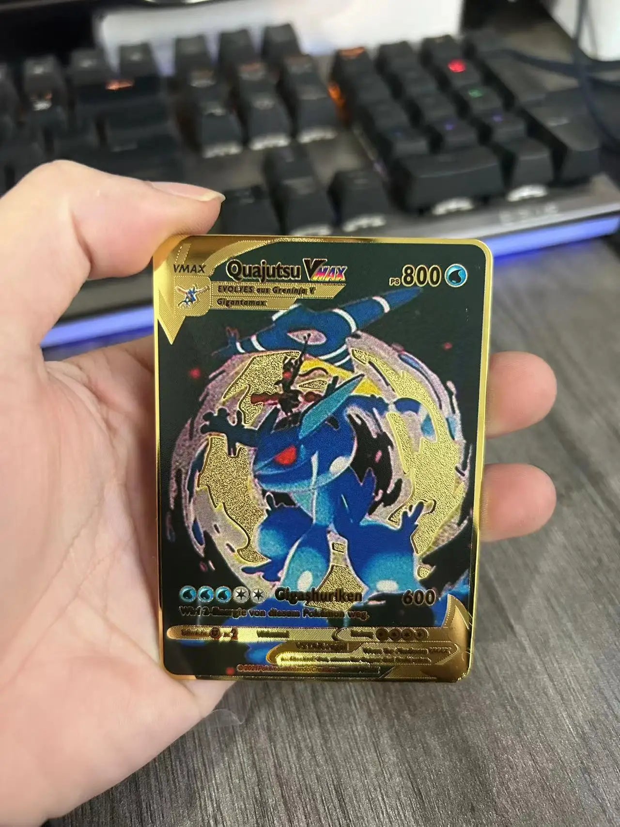 Spanish Pokemon Metal Cards – Mewtwo, Pikachu GX & Charizard VMAX Set