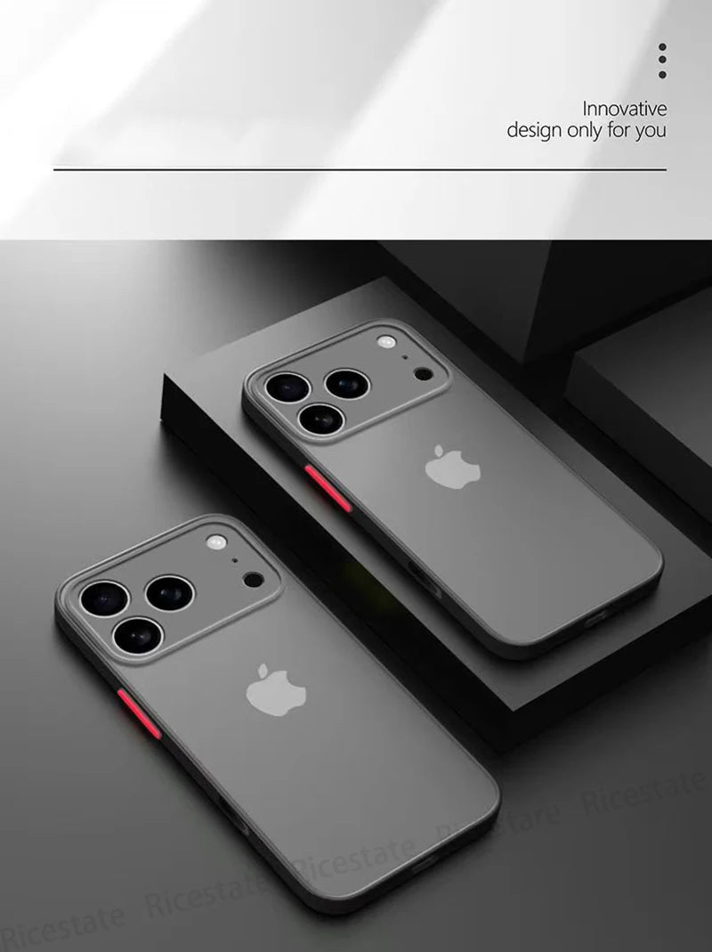 🔥 SALE! Armor Shockproof Matte Case for iPhone 17 Pro Max - Frosted Hard Cover