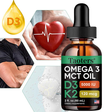 ☀️ SUNSHINE IN A BOTTLE! Vitamin D3+K2 Liquid Drops - Maximum Absorption Formula 💧