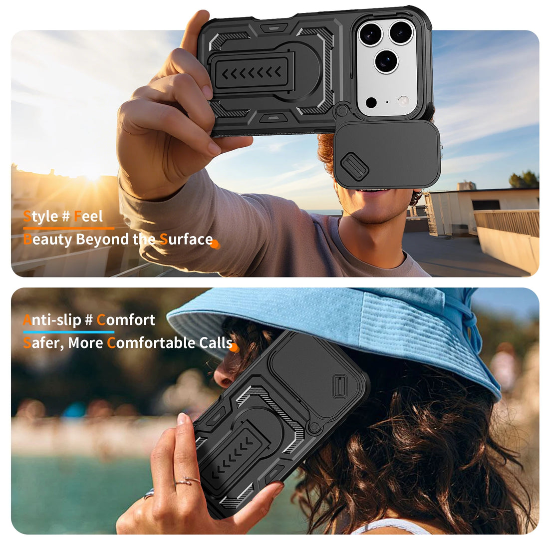 🔥 SALE! Dual Layer Tough Case for iPhone 17/16 Pro Max - Shockproof with Kickstand