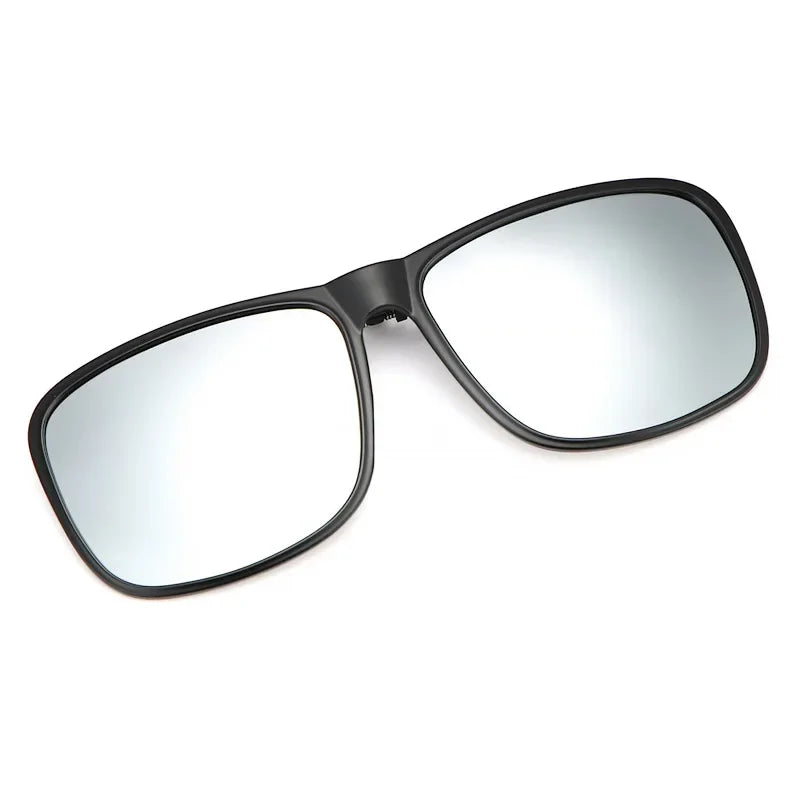 ⬛ 45% OFF! Square Polarized Clip-On Sunglasses - Flip-Up UV400 for Night Driving