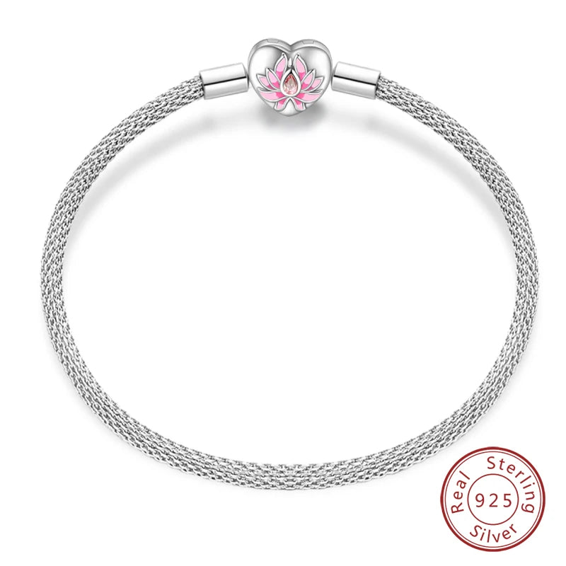 Silver Star Moon Clover Bracelet – DIY Charm Birthday Jewelry