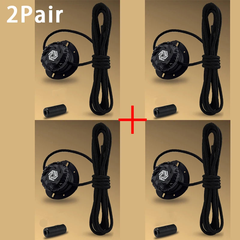 No Tie Shoelaces - Fashion Swivel Buckle Laces for Kids & Adults (1 or 2 Pairs)