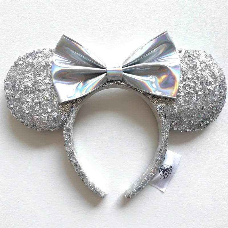Disney Mickey Ears Headband – Minnie Sequin Party Hairband for Women & Girls