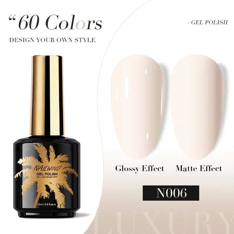 ROSALIND Gel Nail Polish 8ml - Semi-Permanent UV Gel, Solid Color, Salon Quality
