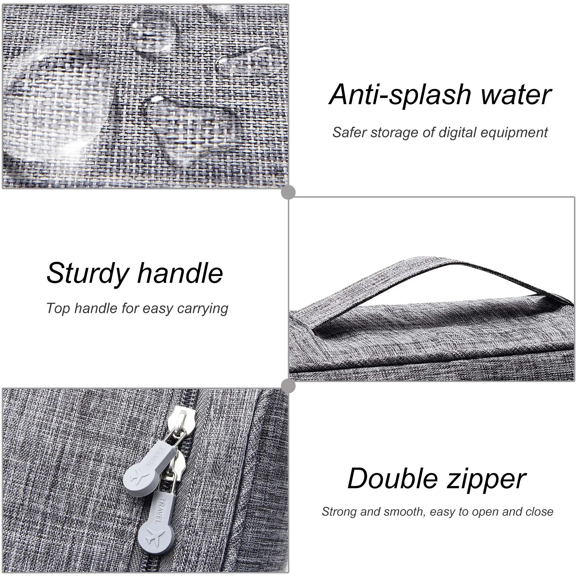 Waterproof Cable Storage Bag – Digital Electronics Organizer