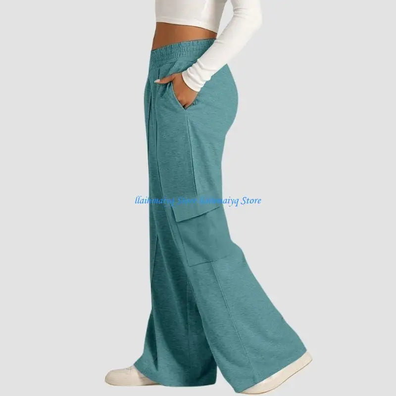 Women's High-Waist Baggy Joggers - Workout & Casual Sweatpants