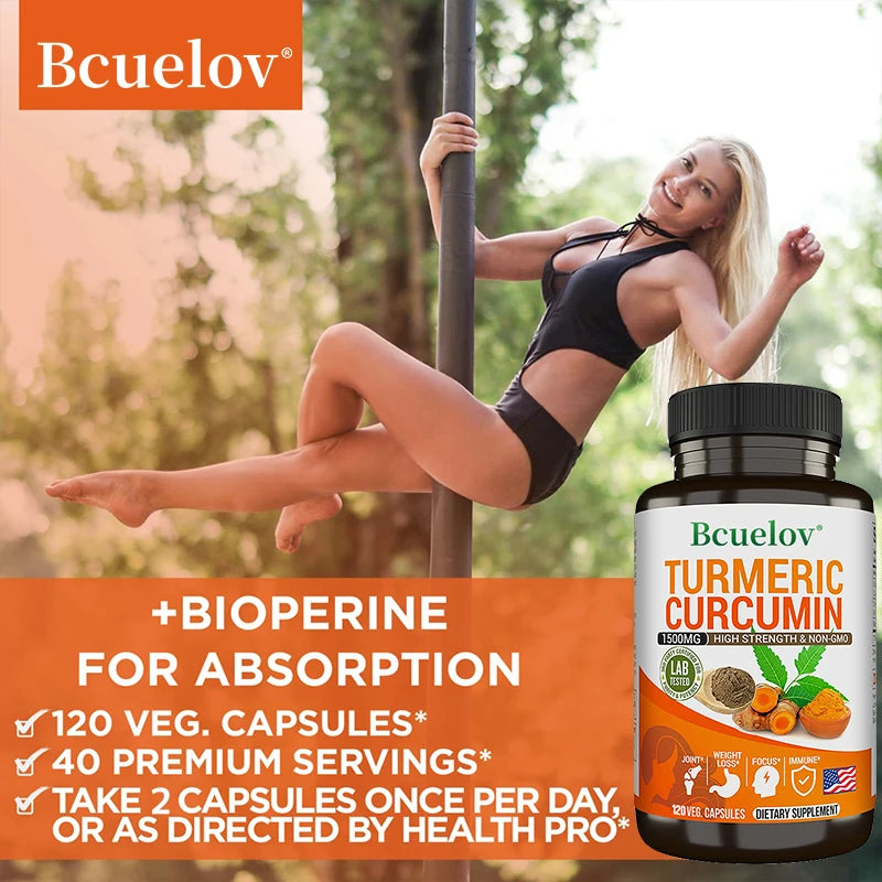 Turmeric Curcumin Capsules - Joint, Immune & Digestive Health Support