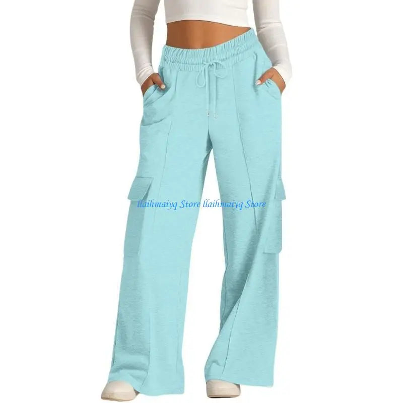 Women's High-Waist Baggy Joggers - Workout & Casual Sweatpants