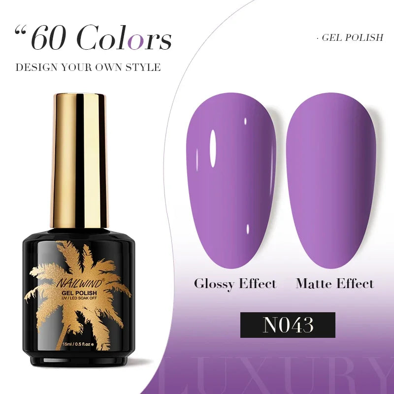 ROSALIND Gel Nail Polish 8ml - Semi-Permanent UV Gel, Solid Color, Salon Quality