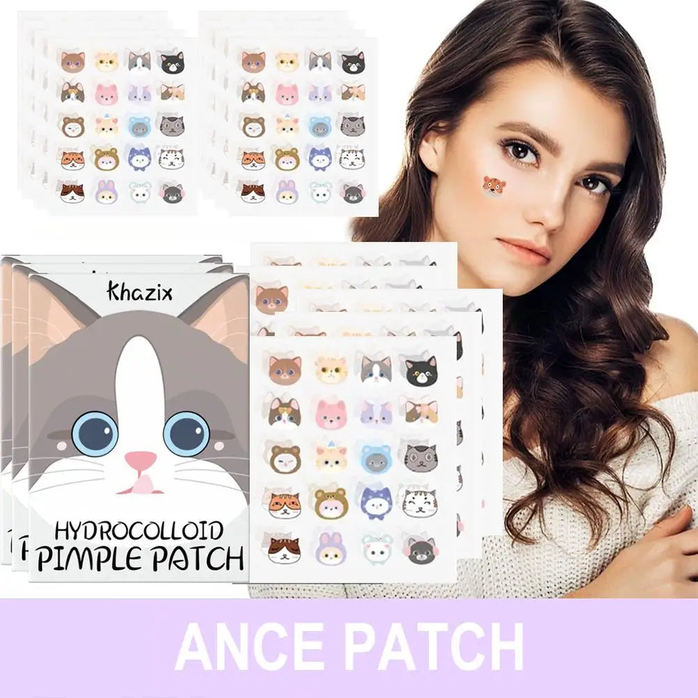 600 Pcs Ance Patches Cute Pimple Patches For Face Salicylic Acid & Tea Tree Cute Cat Pimple Stickers