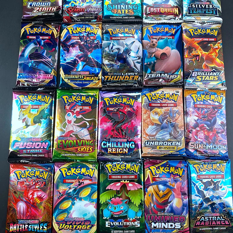 Coleção de 40 cartas Pokémon – Conjunto de cartas colecionáveis ​​GX Tag Team VMAX EX Mega Energy