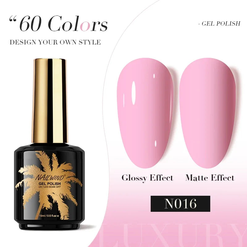 ROSALIND Gel Nail Polish 8ml - Semi-Permanent UV Gel, Solid Color, Salon Quality