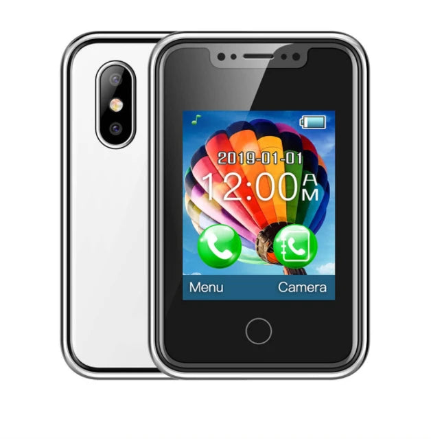 Mini Wearable Phone - 1.77" Touchscreen Dual SIM Bluetooth Mobile Device with Voice Changer