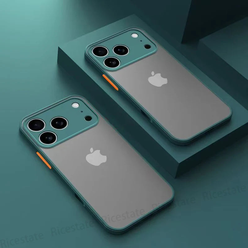 🔥 SALE! Armor Shockproof Matte Case for iPhone 17 Pro Max - Frosted Hard Cover