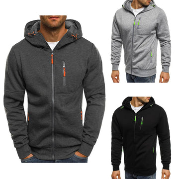 Men’s Hoodie Sweatshirt Zipper Hooded Casual