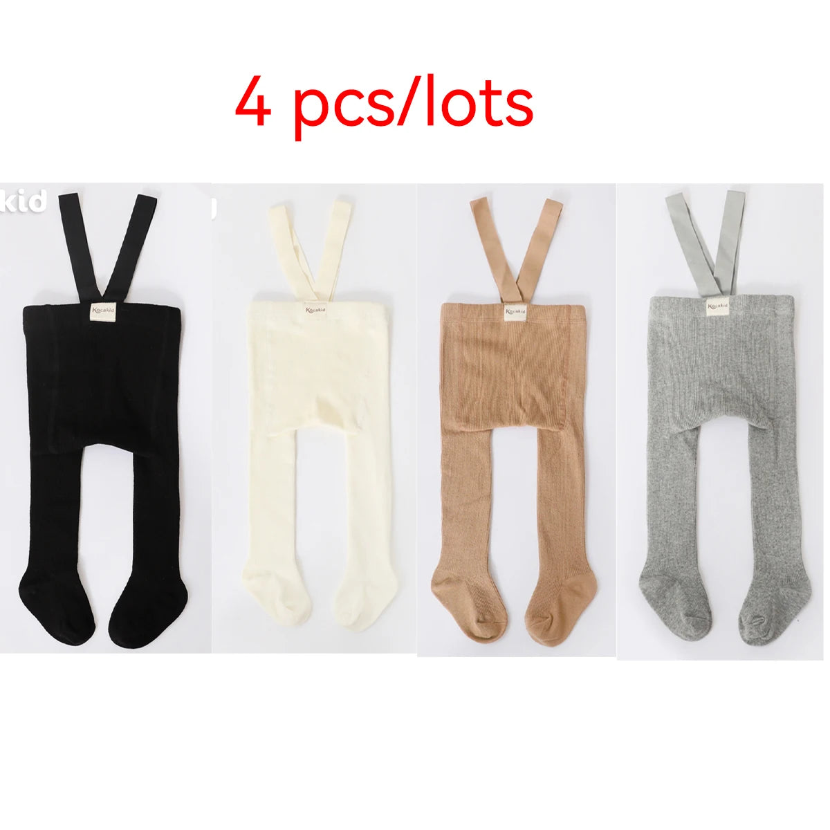 Christmas Baby Knit Suspender Tights 0-24M Infant Toddler High Waist Leggings