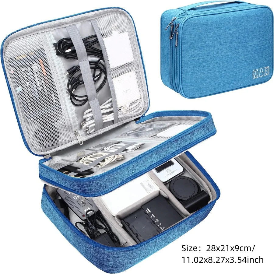Waterproof Cable Storage Bag – Digital Electronics Organizer