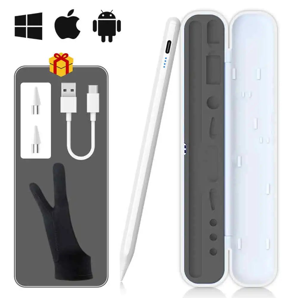 Universal Stylus Pen – Touch Pen for iPad, iPhone, Android Tablets & Smartphones + Pencil Case & Tips