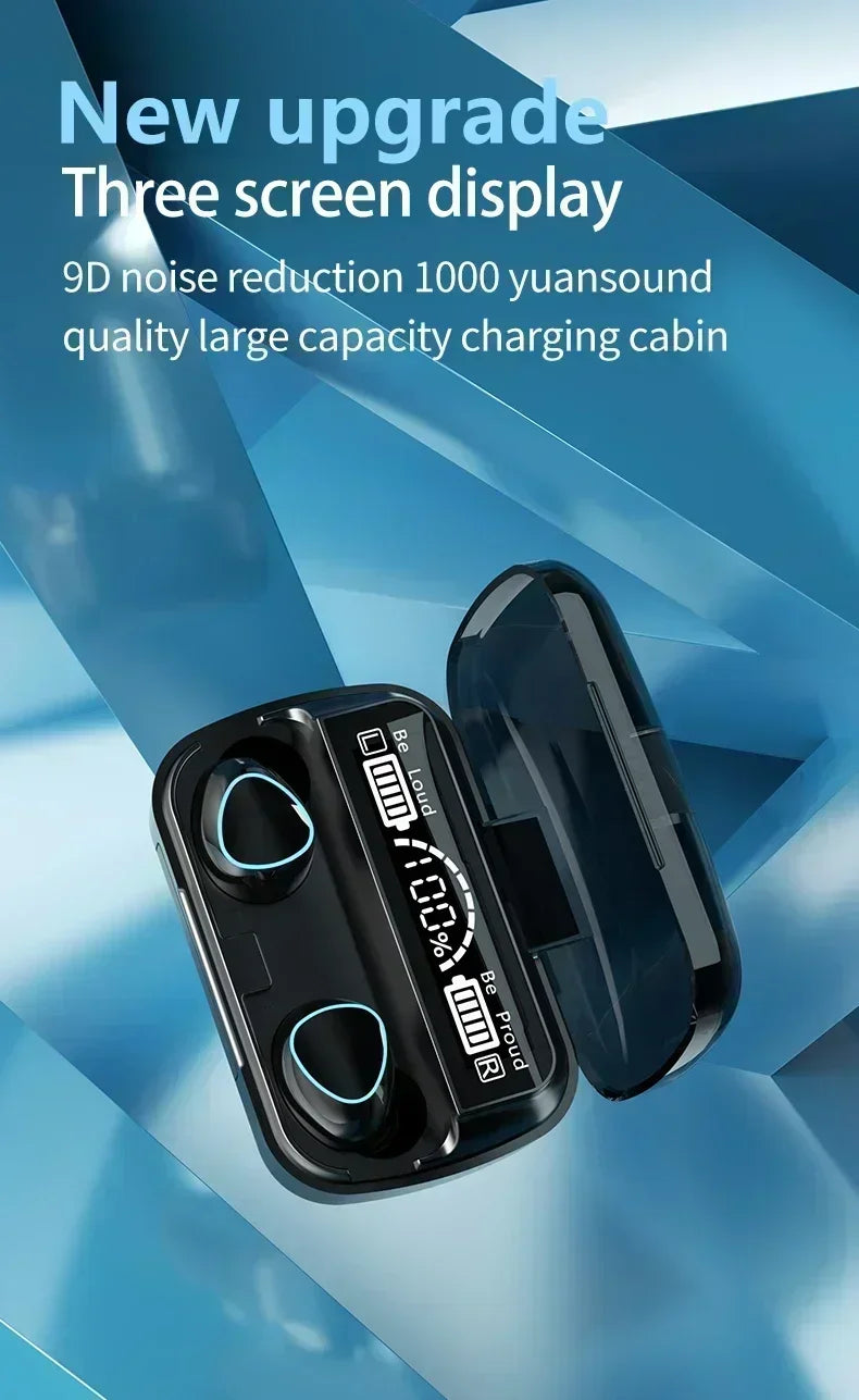 M10 Wireless Earbuds – Waterproof Bluetooth Sport Earphones with Noise Cancelling