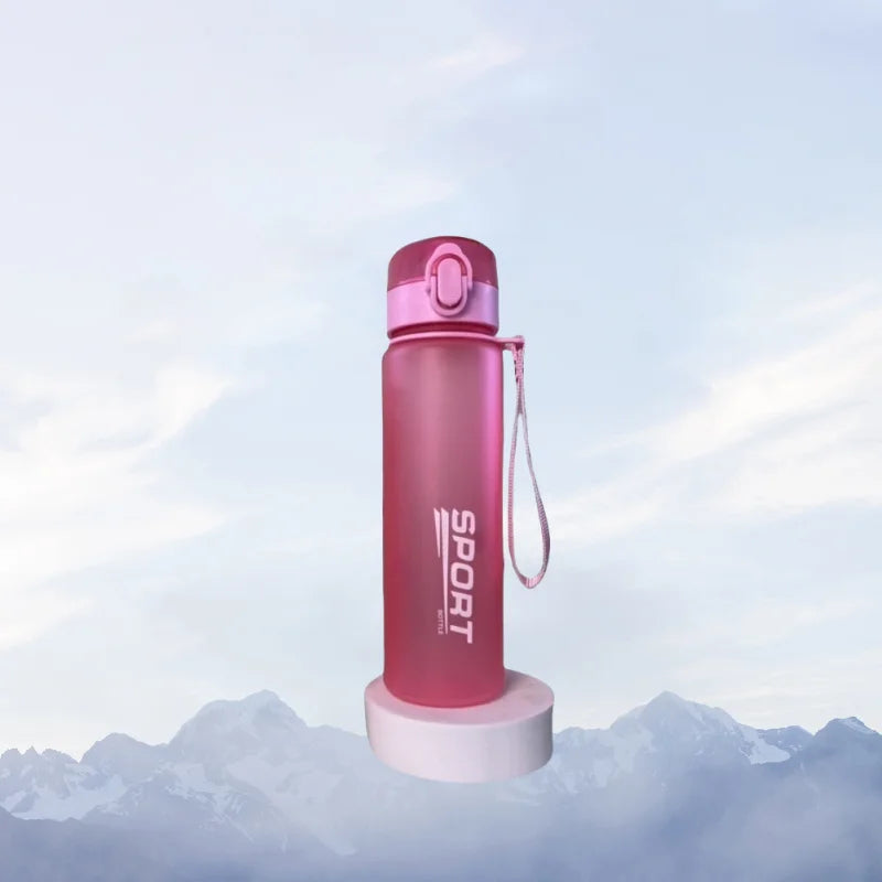 Leak-Proof Sports Water Bottle - BPA-Free 400ml/560ml Portable Bottle for Hiking & Travel