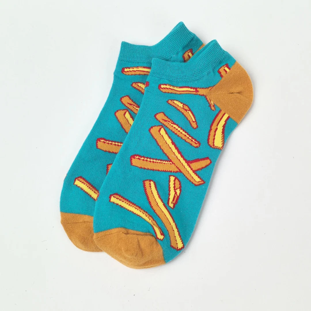 Funny Food Print Socks Unisex Casual Socks