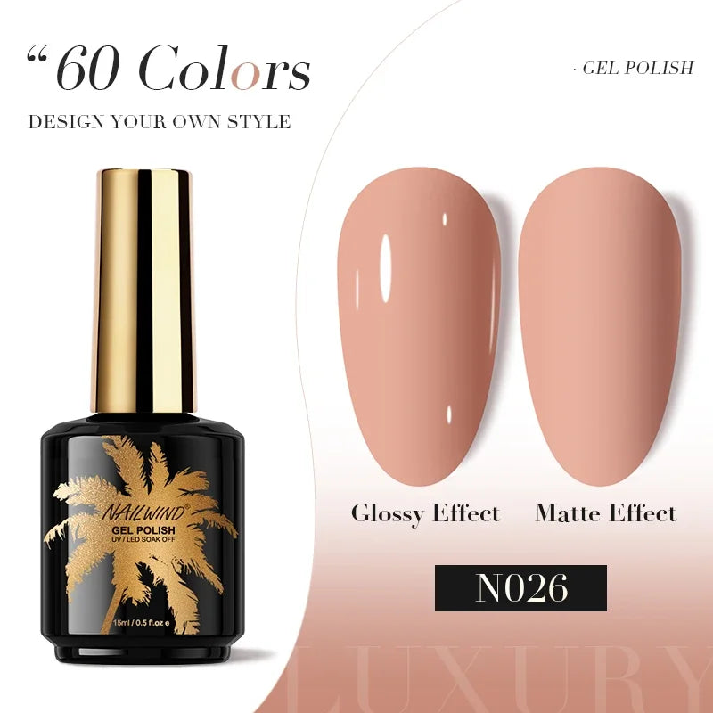 ROSALIND Gel Nail Polish 8ml - Semi-Permanent UV Gel, Solid Color, Salon Quality