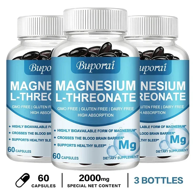 Magnesium L-Threonate - Brain Health, Memory & Focus Enhancement Supplement