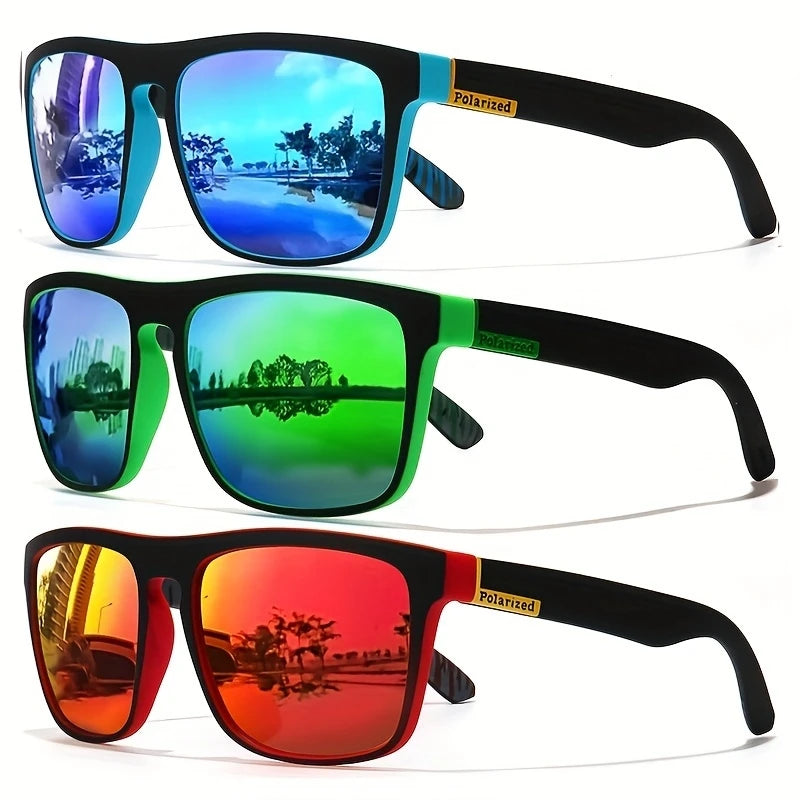 Vintage Square Polarized Sunglasses - UV400 Designer Eyewear for Men & Women