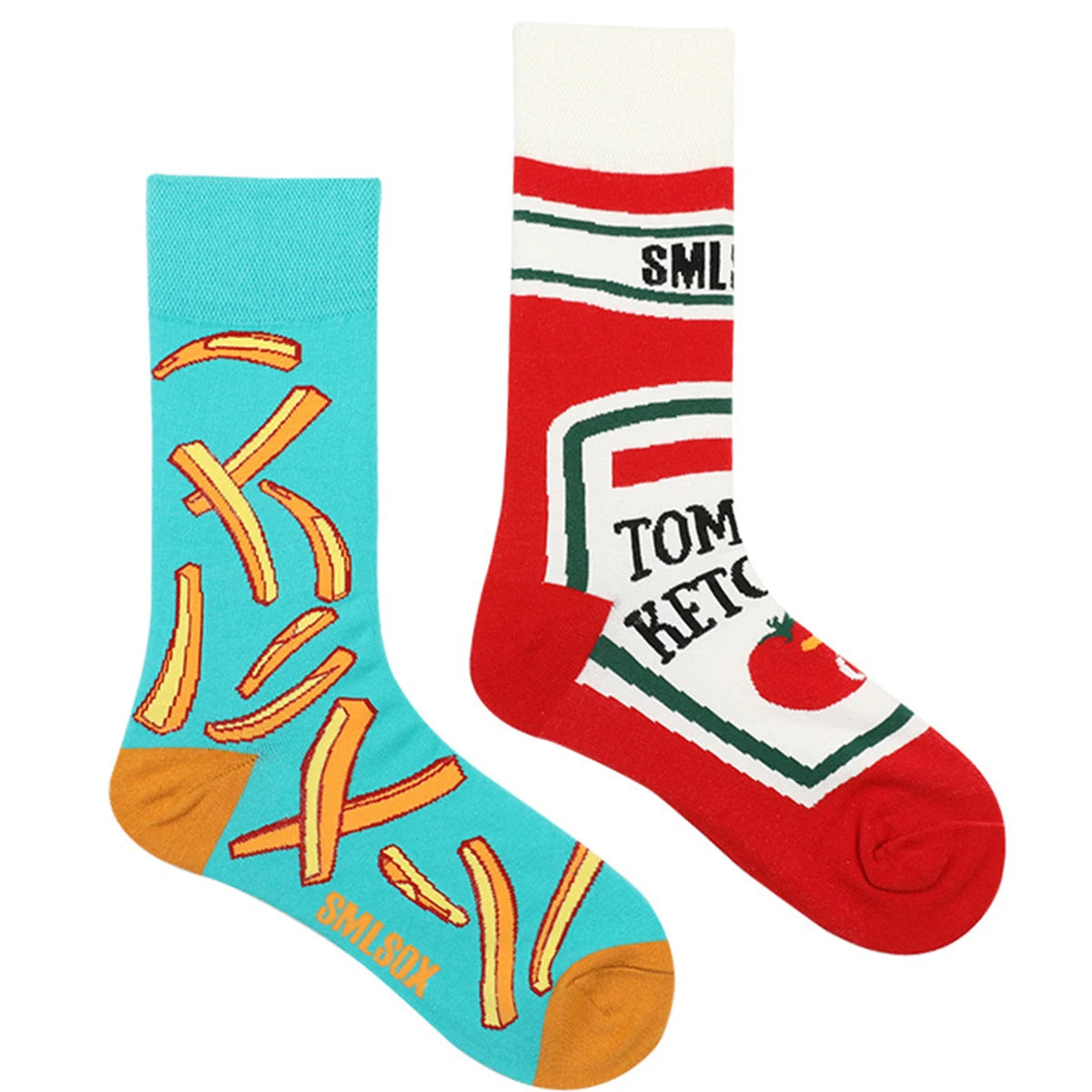 Funny Food Print Socks Unisex Casual Socks