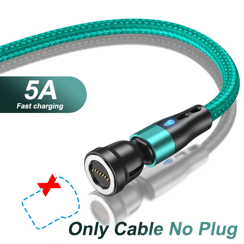 AUFU 7Pin 5A Magnetic Type-C Fast Charging Cable