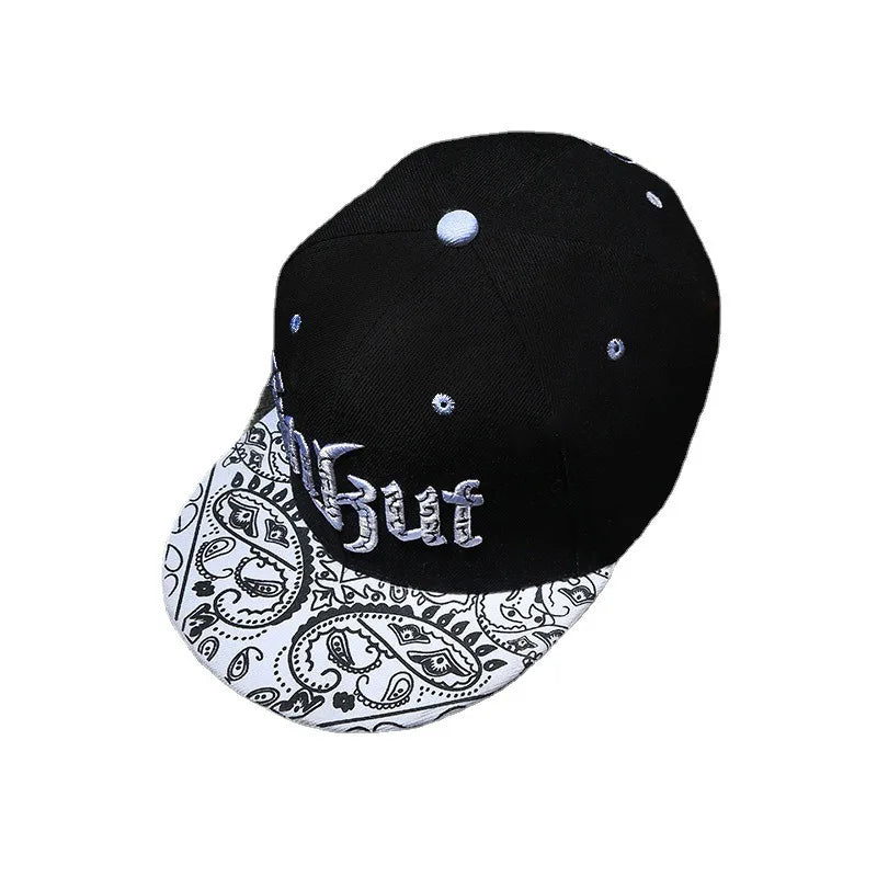 Korean Style Flat Brim Hip-Hop Cap - Unisex Couple Baseball Hat for Streetwear Fashion