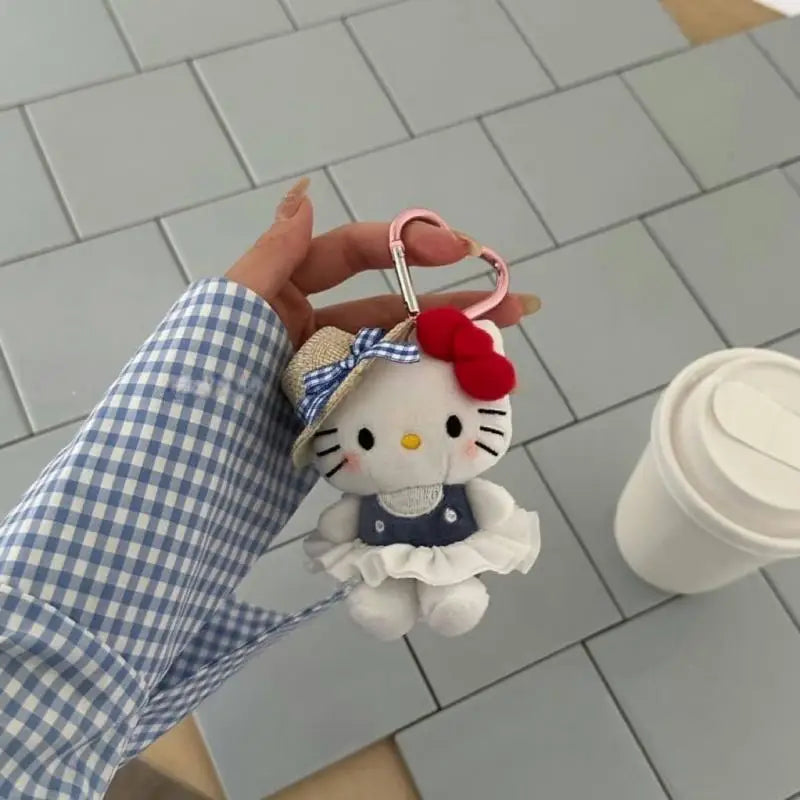 Hello Kitty Keychain - Sanrio Kawaii Pendant Doll with Sunglasses Backpack Charm