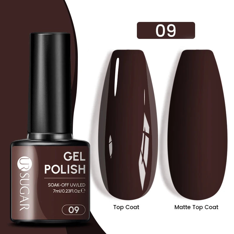 Glitter Gel Nail Polish – Semi-Permanent UV LED Gel with Sparkling Shimmer Finish